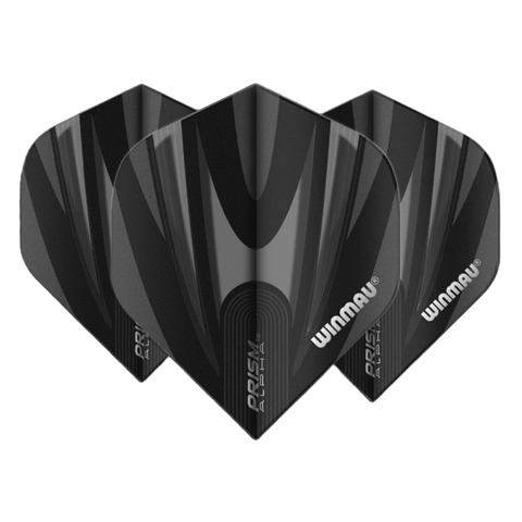 Winmau Prism Alpha Black & Grey Dart Flights