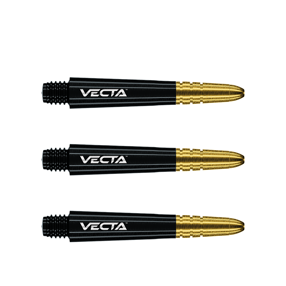 Winmau Vecta Black- Gold Dart Shafts