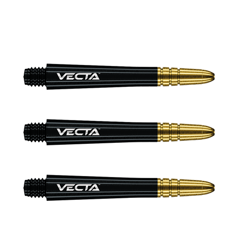 Winmau Vecta Black- Gold Dart Shafts